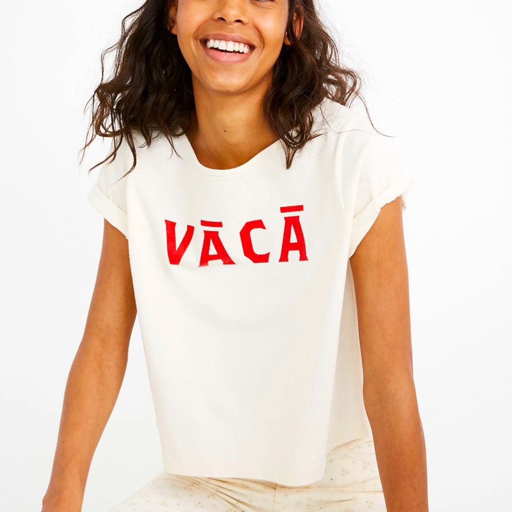 Madewell Vaca Graphic Setlist Boxy Tee, size XS, NWOT